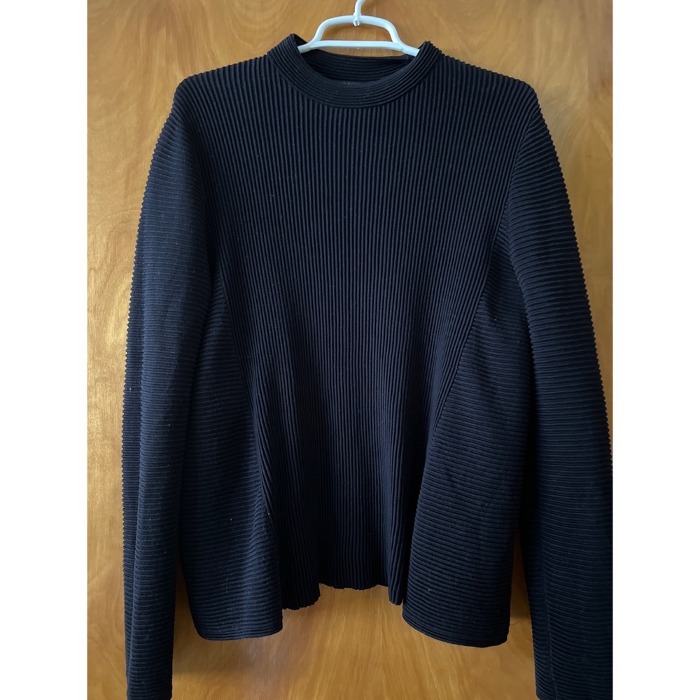 COS Black Long Sleeve Top